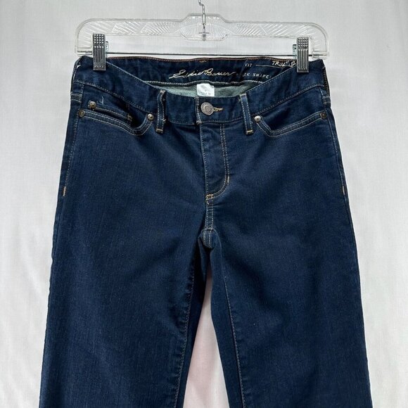 Eddie Bauer Jeans Women Size 0 Truly Straight Bootcut Low Rise Denim Blue - Picture 3 of 12